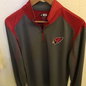 Arizona Cardinals  Long Sleeve Shirt 1/2 Zip